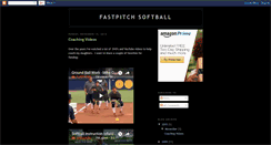 Desktop Screenshot of fastpitchfever.blogspot.com