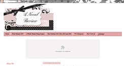 Desktop Screenshot of anovelreview.blogspot.com