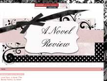 Tablet Screenshot of anovelreview.blogspot.com