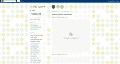 Desktop Screenshot of myproactiveacnetreatment.blogspot.com