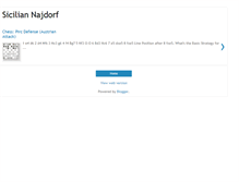 Tablet Screenshot of chesssiciliannajdorf.blogspot.com