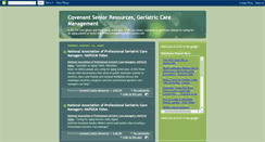 Desktop Screenshot of covenantseniorresources.blogspot.com