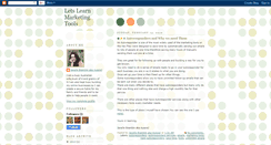 Desktop Screenshot of letslearnmarketingtools.blogspot.com