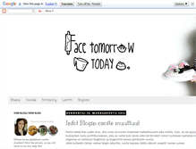Tablet Screenshot of facetomorrowtoday.blogspot.com