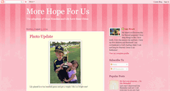 Desktop Screenshot of morehopeforus.blogspot.com