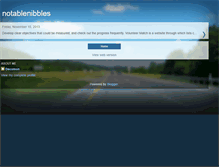 Tablet Screenshot of notablenibbles.blogspot.com