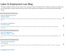 Tablet Screenshot of laborandemploymentlaw.blogspot.com