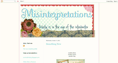 Desktop Screenshot of mymisinterpretations.blogspot.com