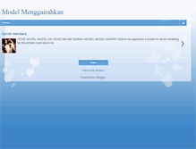 Tablet Screenshot of gairahmodel.blogspot.com