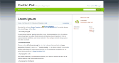 Desktop Screenshot of cordobopark-btemplates.blogspot.com