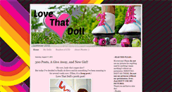 Desktop Screenshot of lovethatdoll.blogspot.com
