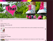 Tablet Screenshot of lovethatdoll.blogspot.com