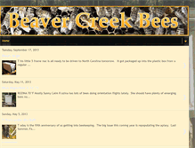 Tablet Screenshot of beavercreekbees.blogspot.com