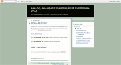 Desktop Screenshot of analisedecurriculum.blogspot.com