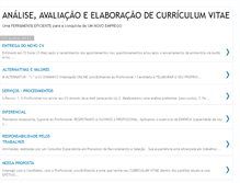 Tablet Screenshot of analisedecurriculum.blogspot.com