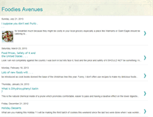 Tablet Screenshot of foodiesavenues4health.blogspot.com