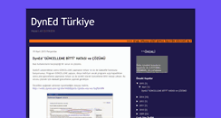 Desktop Screenshot of dynedturkiye.blogspot.com
