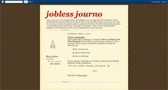 Desktop Screenshot of joblessjourno.blogspot.com