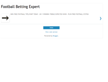 Tablet Screenshot of football-betting-expert.blogspot.com