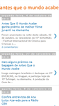 Mobile Screenshot of antesqueomundoacabefilme.blogspot.com