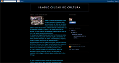 Desktop Screenshot of ibagueciudaddecultura.blogspot.com