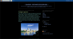 Desktop Screenshot of dadosdesnecessarios.blogspot.com