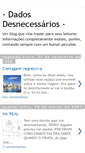 Mobile Screenshot of dadosdesnecessarios.blogspot.com