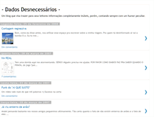 Tablet Screenshot of dadosdesnecessarios.blogspot.com