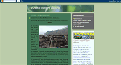 Desktop Screenshot of ecologiapornuestroplaneta.blogspot.com