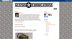 Desktop Screenshot of kuenzifabrications.blogspot.com