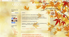 Desktop Screenshot of amomeuministerio.blogspot.com