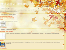 Tablet Screenshot of amomeuministerio.blogspot.com