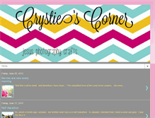 Tablet Screenshot of crystiescorner.blogspot.com