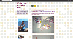 Desktop Screenshot of feitocomcarinho2009.blogspot.com