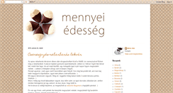 Desktop Screenshot of mennyeiedesseg.blogspot.com