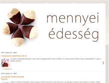 Tablet Screenshot of mennyeiedesseg.blogspot.com