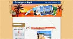 Desktop Screenshot of passagensaqui.blogspot.com