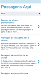 Mobile Screenshot of passagensaqui.blogspot.com
