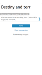 Mobile Screenshot of mydestinyterr.blogspot.com