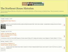 Tablet Screenshot of nehousehistorian.blogspot.com