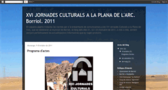 Desktop Screenshot of jornadesculturalsborriol.blogspot.com