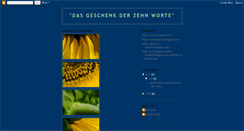 Desktop Screenshot of dasgeschenkderzehnworte.blogspot.com