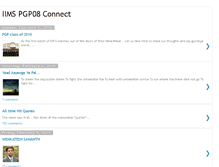 Tablet Screenshot of iims-pgp08-connect.blogspot.com