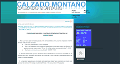 Desktop Screenshot of calzadomontano.blogspot.com