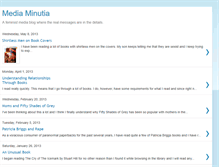 Tablet Screenshot of mediaminutia.blogspot.com