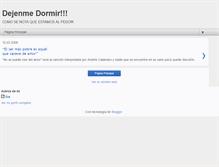 Tablet Screenshot of dejenmedormir.blogspot.com
