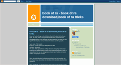 Desktop Screenshot of bookofra-1.blogspot.com