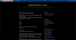 Desktop Screenshot of bendpoetryslam.blogspot.com