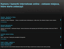 Tablet Screenshot of kameryinternetowe.blogspot.com
