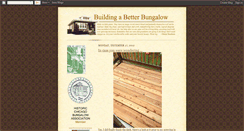 Desktop Screenshot of buildbetterbungalow.blogspot.com